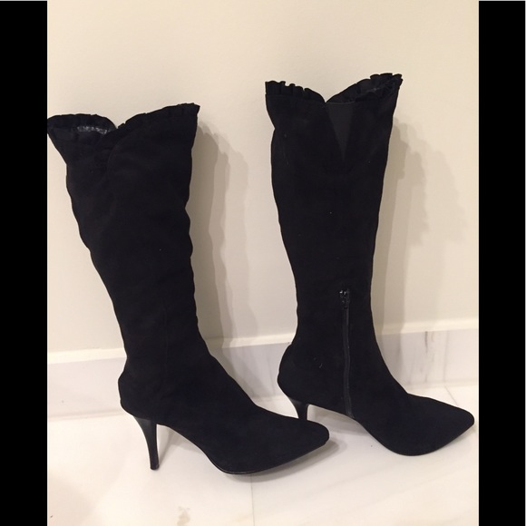 dsw black knee high boots